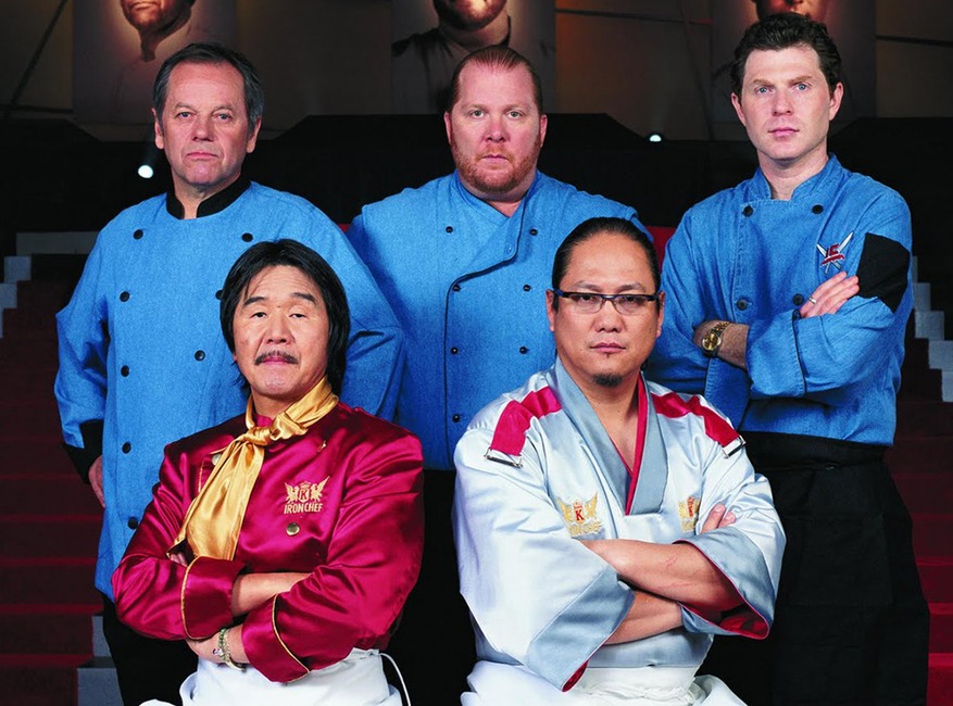 Iron Chef American, Wolfgang Puck, Mario Batali, Bobby Flay, Hiroyuki Sakai, Morimoto